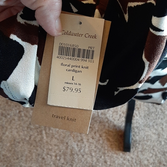 Floral print knit cardigan - Picture 3 of 6